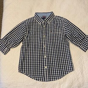 Tommy Hilfiger Boys Navy Button Up Shirt Size 6